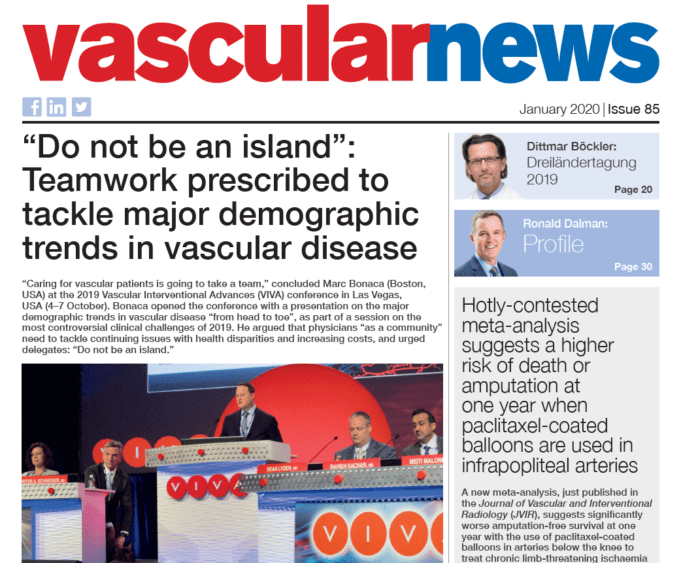 Vascular News 85 – January 2020 US Edition vascular news issue 85