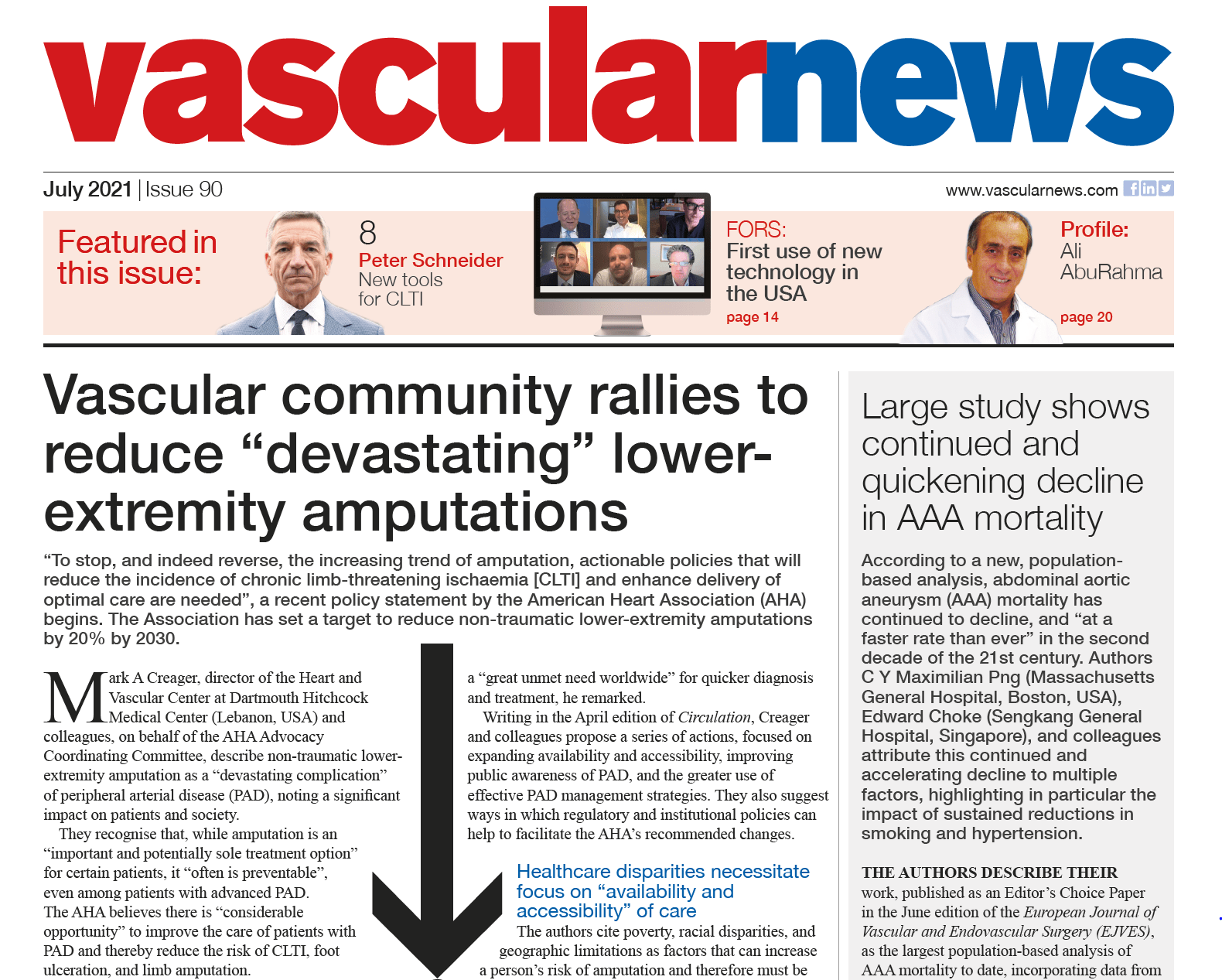 Vascular News 90 – July 2021 US Edition - Vascular News