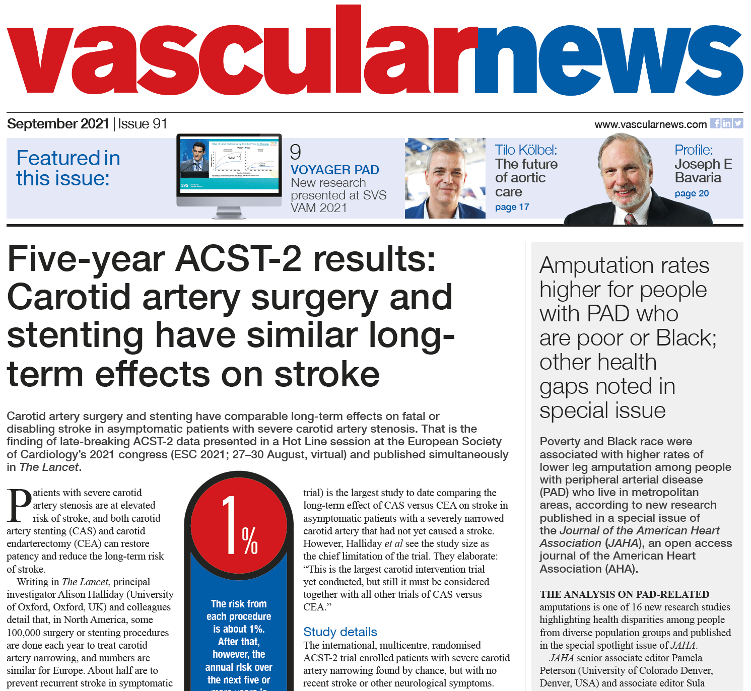 Vascular News 91 – September 2021 US Edition - Vascular News