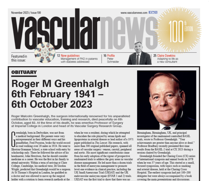 Vascular News 100 – November 2023 US Edition