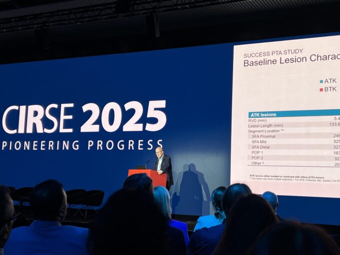 SUCCESS PTA stratified analysis finds equal benefit for sirolimus DEB above and below the knee