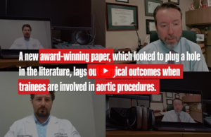 Trainee participation in open aortic procedures may be a “very good thing” for both patient and training